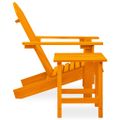 vidaXL Záhradná stolička Adirondack so stolíkom jedľový masív oranžová