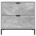 vidaXL Nočný stolík Betónovo sivá 63.5 x 36 x 61 cm Kompozitné drevo