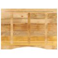 vidaXL Stolová doska so zakrivením 110x80x2,5 cm surový mangový masív
