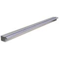 Obdĺžniková bazénová fontána/vodopád s LED, nehrdzavejúca oceľ 150 cm