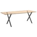 vidaXL Nohy k jedálenskému stolu v tvare X, 2 ks, antracitové, 70 x (72-73) cm, oceľ