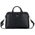 Guess Computer Bag Grained PU Zipper Pocket & Triangle Logo for 15" Laptop Black