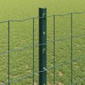 vidaXL Euro oplotenie s pilierom 10 x 1,2 m PVC potiahnutá oceľ Zelená