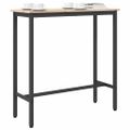 vidaXL stôl Prírodná 100 x 40 x 101 cm Inžinierske drevo a oceľ