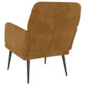 VidaXL Kreslo hnedé 62x79x79 cm zamat