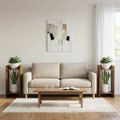 vidaXL Stojan na rastliny 2 ks Staré drevo 30 x 30 x 60 cm
