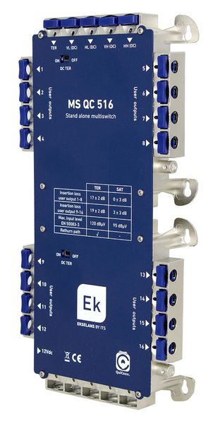 ITS MS QC 516 - multiprepínač 5/16 QuiCoax