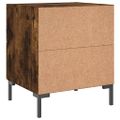 vidaXL Nočné stolíky 2 ks dymový dub 40x35x47,5 cm kompozitné drevo