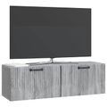 vidaXL Nástenná TV skrinka Nástenný Sivá sonoma 98 x 31 x 30 cm