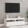 vidaXL TV skrinky s LED svetlami biele 60x35x40 cm