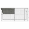 vidaXL Klietka pre sliepky 2 ks Strieborná 400 x 200 x 200 cm
