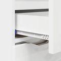 vidaXL Servírovacia skriňa Vysoký lesk bielej 100 x 30 x 65,6