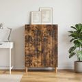 vidaXL Servírovacia skriňa Dymový dub 66 x 34,5 x 90 cm