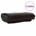 vidaXL Tarpaulin 650g / m² Hnedá 1,5 x 6 m Plátno s PVC povrchom