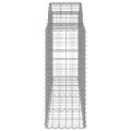 vidaXL Oblúkové gabiónové koše 15 ks 200x50x100/120cm pozinkov. železo