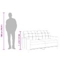 vidaXL 2-miestna pohovka čierna 140 cm umelá koža