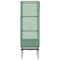 vidaXL Záhon s krytom na skleník ratanový vzhľad 40x40x140 cm
