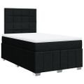 vidaXL Boxspring posteľ s matracom čierna 120x190 cm látka