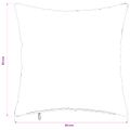 vidaXL Poťah na podložku 6 pcs HEERLEN Čierna 30 x 30 cm Bouclé