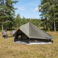vidaXL Tipi stan 20-miestny Hnedá Šedá Polyester a oceľ