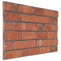 vidaXL Nástenné panely 10 ks 100 x 50 cm Tehlová EPS pena