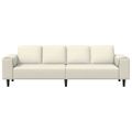 vidaXL Pohovka do obývačky Krémová 250 x 77 x 76 cm