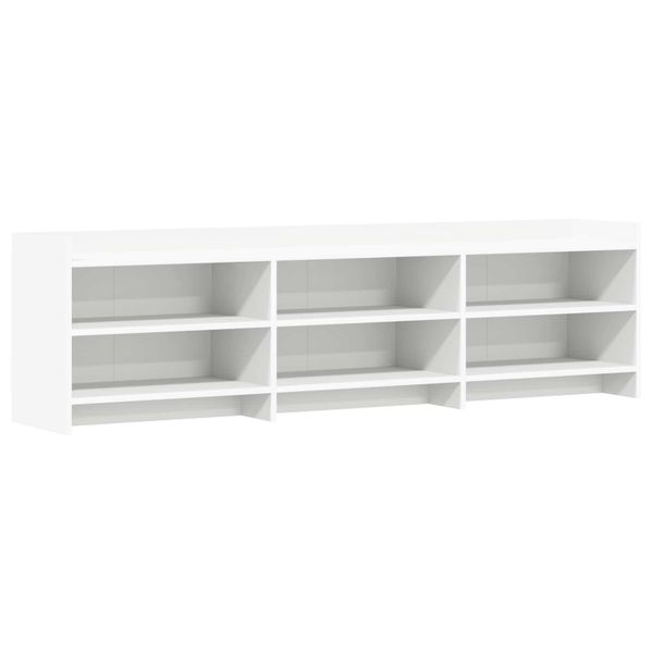vidaXL TV skrinka 168 x 33 x 47 cm Biela Kompozitné drevo