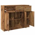 vidaXL Komoda staré drevo 91x28x75 cm kompozitné drevo