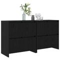 vidaXL Komody 2 ks Čierny dub 70 x 41 x 75 cm Kompozitné drevo