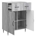vidaXL Servírovacia skriňa Sivá sonoma 66 x 34,5 x 89,5 cm
