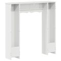 vidaXL Rám krbu Biela s vysokým leskom 102 x 20 x 102 cm