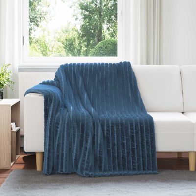 vidaXL Prikrývky na hodenie 6 pcs Námornícka modrá 200 x 150 cm Flís