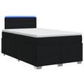 vidaXL Posteľ boxspring s matracom Čierna 120 x 190 cm Látka