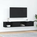 vidaXL TV stolíky 2 ks dub čierne 80x31x25,5 cm kompozitné drevo