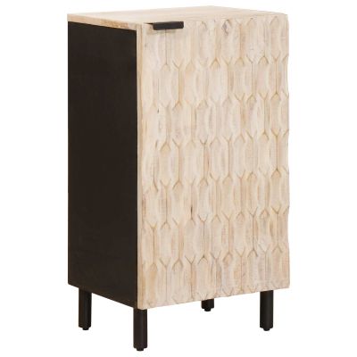 vidaXL Servírovacia skriňa Biele umývanie dokončenie 40 x 33 x 75 cm