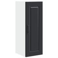 vidaXL Nástenná skrinka PORTO 2 ks Čierna Kompozitné drevo