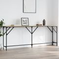 vidaXL Konzolový stolík dub sonoma 200x29x75 cm kompozitné drevo