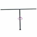 vidaXL Súprava markízových stĺpikov antracitová 450x245 cm železo