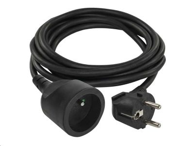Predlžovací kábel EMOS P0113R spojka 3m, čierny / PVC / 1,5 mm2