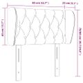 vidaXL Čelo postele so záhybmi zelený 83x23x78/88 cm látka