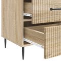 vidaXL Nočný stolík Dub sonoma 43 x 41 x 66,5 cm Kompozitné drevo
