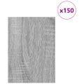 vidaXL Dekoračné panely 150 ks Sivý Sonoma 15 x 21 x 0,27 cm