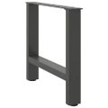 vidaXL Nohy ku konferenčnému stolíku, antracitové, 2 ks, 60 x (42-43) cm, oceľové