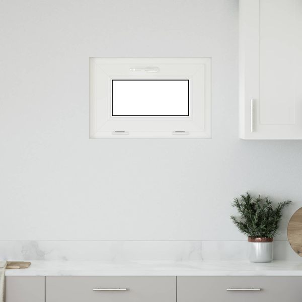 vidaXL Podkrovné okno RISOR 60 x 40 cm PVC a sklo Biela