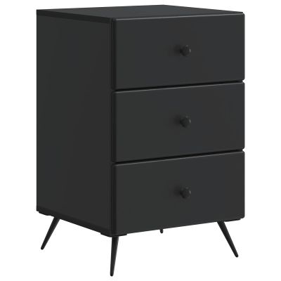 vidaXL Nočný stolík Čierna 43 x 41 x 66,5 cm Kompozitné drevo