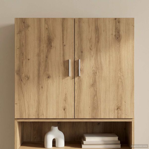 vidaXL Nástenná skrinka Dub artisan 80 x 42,5 x 64 cm Kompozitné drevo