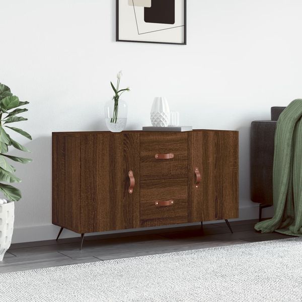 vidaXL Komoda, hnedý dub 100x36x60 cm, kompozitné drevo