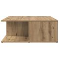 vidaXL Konferenčný stolík dub artisan 80 x 80 x 31 cm Kompozitné drevo