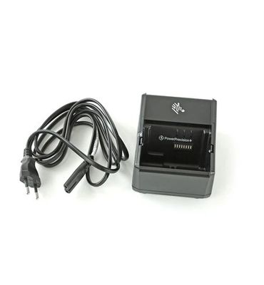 1 slot battery charger pre ZQ600, QLn a ZQ500 Series and EU power cord