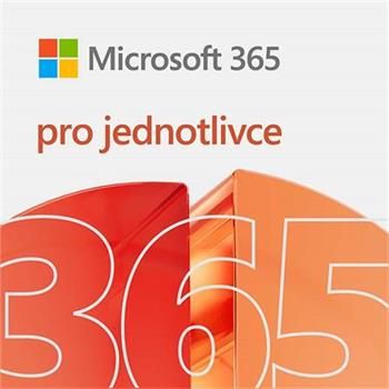 Microsoft 365 pre jednotlivcov - predplatné na 1 rok - elektronická licencia Software, kancelársky, pre jednotlivcov, viacjazyčný, česká lokalizácia, predplatné 1 rok, ESD - elektronická licencia